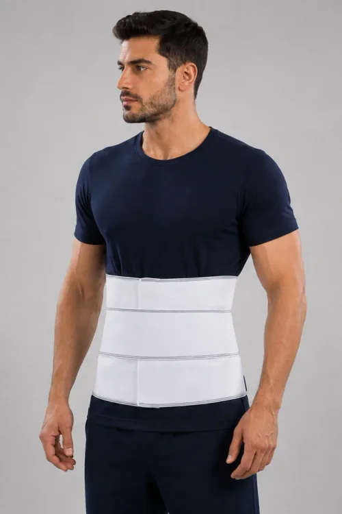 Elastic Abdominal Support with Reinforcement Straps